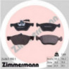 Jeu de quatre plaquettes de frein à disque ZIMMERMANN