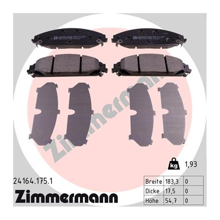 Jeu de quatre plaquettes de...