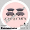 Jeu de quatre plaquettes de frein à disque ZIMMERMANN