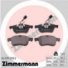 Jeu de quatre plaquettes de frein à disque ZIMMERMANN