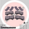 Jeu de quatre plaquettes de frein à disque ZIMMERMANN