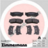 Jeu de quatre plaquettes de frein à disque ZIMMERMANN