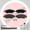 Jeu de quatre plaquettes de frein à disque ZIMMERMANN