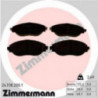 Jeu de quatre plaquettes de frein à disque ZIMMERMANN