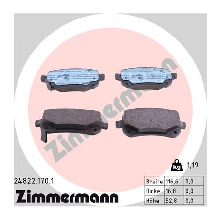 Jeu de quatre plaquettes de...