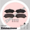 Jeu de quatre plaquettes de frein à disque ZIMMERMANN