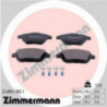 Jeu de quatre plaquettes de frein à disque ZIMMERMANN