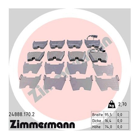 Jeu de quatre plaquettes de...