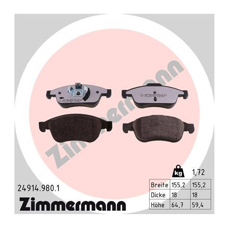 Jeu de quatre plaquettes de...