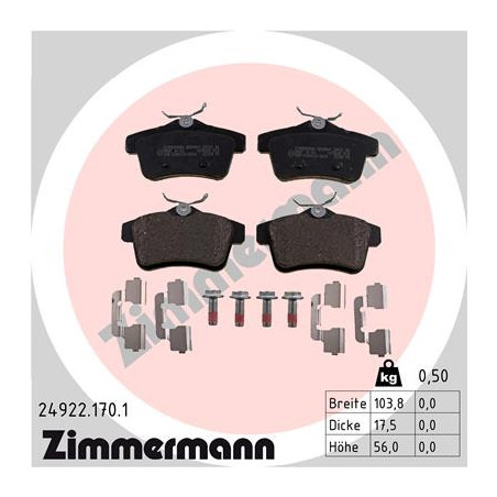 Jeu de quatre plaquettes de...