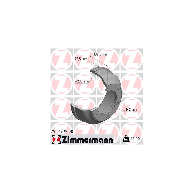 Tambour de frein ZIMMERMANN