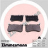 Jeu de quatre plaquettes de frein à disque ZIMMERMANN