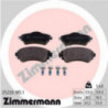 Jeu de quatre plaquettes de frein à disque ZIMMERMANN