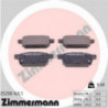 Jeu de quatre plaquettes de frein à disque ZIMMERMANN