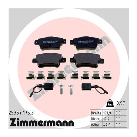 Jeu de quatre plaquettes de...