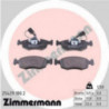 Jeu de quatre plaquettes de frein à disque ZIMMERMANN