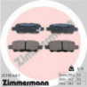 Jeu de quatre plaquettes de frein à disque ZIMMERMANN