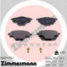 Jeu de quatre plaquettes de frein à disque ZIMMERMANN
