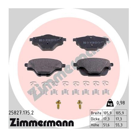 Jeu de quatre plaquettes de...