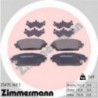 Jeu de quatre plaquettes de frein à disque ZIMMERMANN