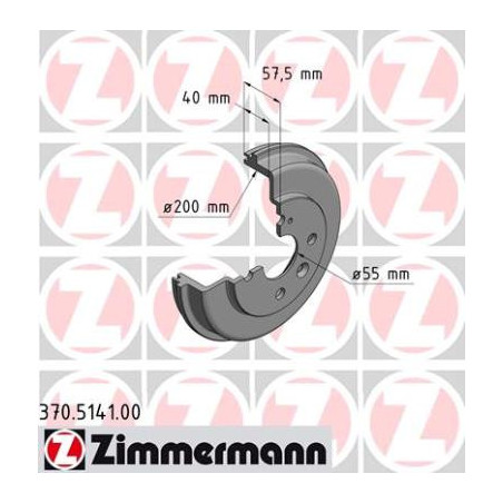 Tambour de frein ZIMMERMANN