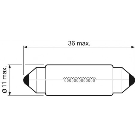 Ampoule (feu éclaireur de plaque) VALEO