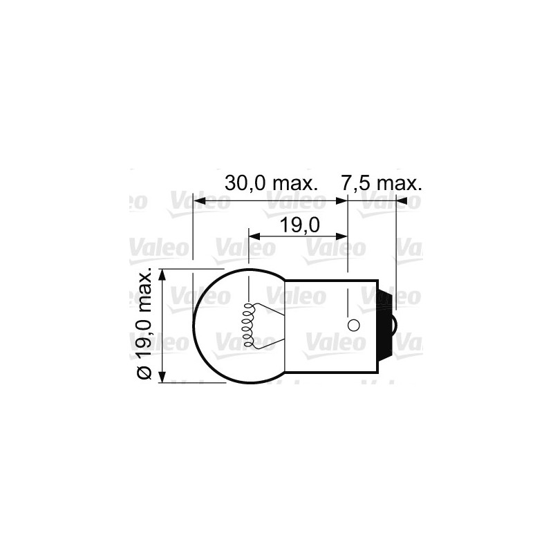 Ampoule (feu arrière / feu clignotant) VALEO