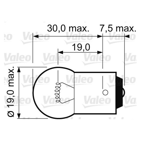 Ampoule (feu arrière / feu clignotant) VALEO