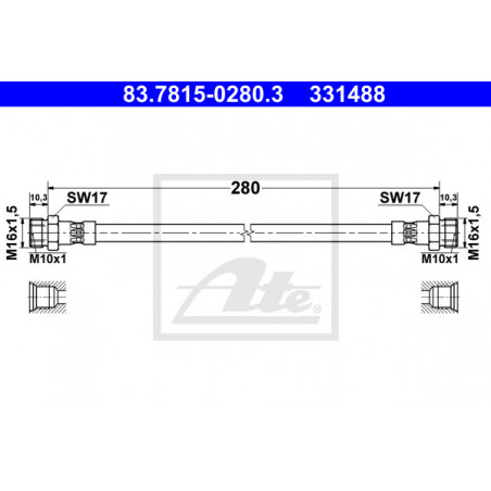 Flexible de frein ATE