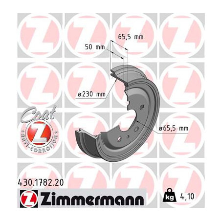 Tambour de frein ZIMMERMANN