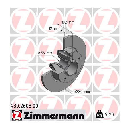 Jeu de 2 disques de frein...