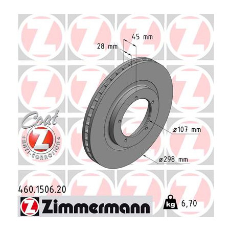 Jeu de 2 disques de frein...