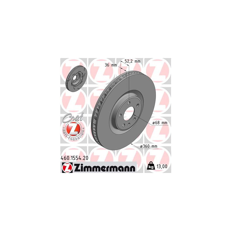 Disque de frein à l'unité ZIMMERMANN