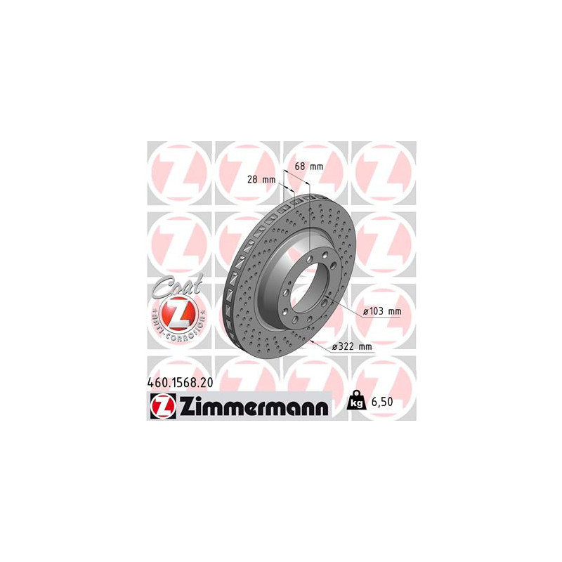 Disque de frein à l'unité ZIMMERMANN