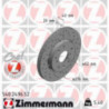 Jeu de 2 disques de frein ZIMMERMANN