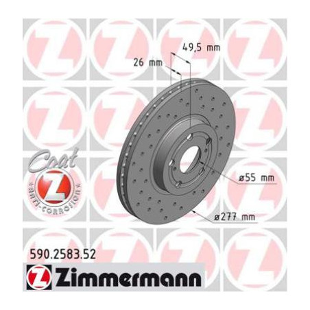 Jeu de 2 disques de frein...