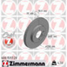 Jeu de 2 disques de frein ZIMMERMANN