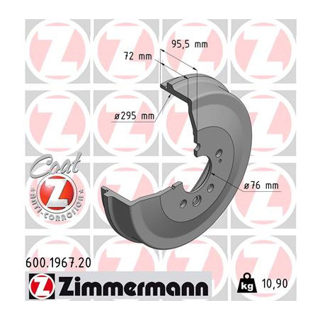 Tambour de frein ZIMMERMANN