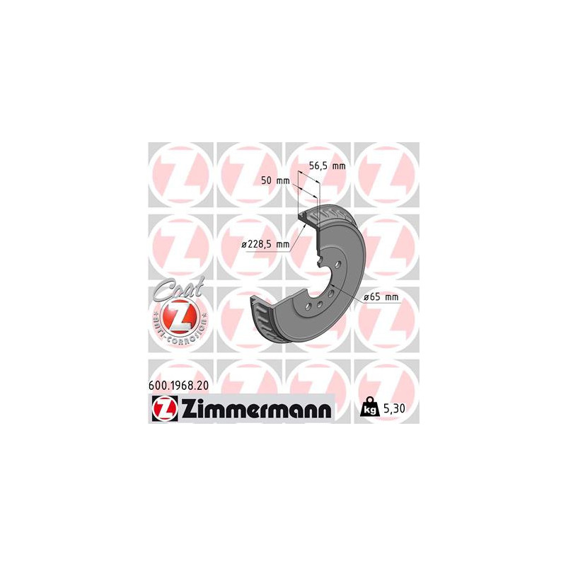 Tambour de frein ZIMMERMANN