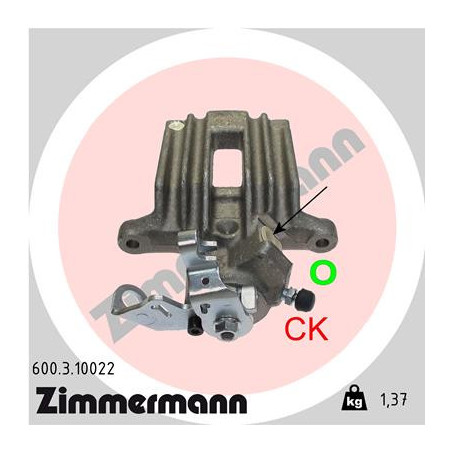 Étrier de frein ZIMMERMANN