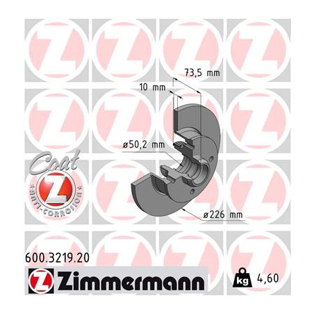 Jeu de 2 disques de frein...