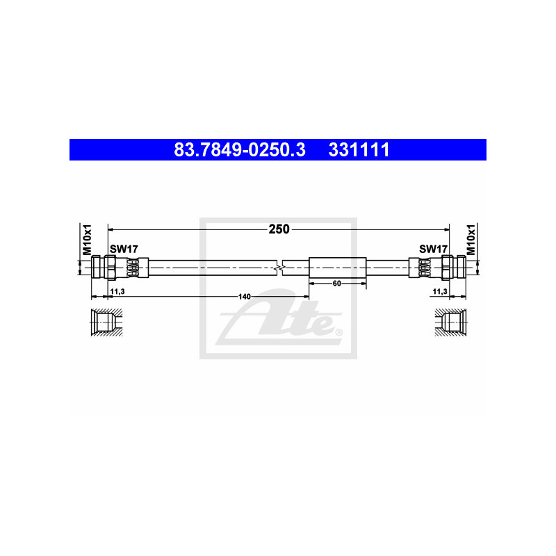 Flexible de frein ATE