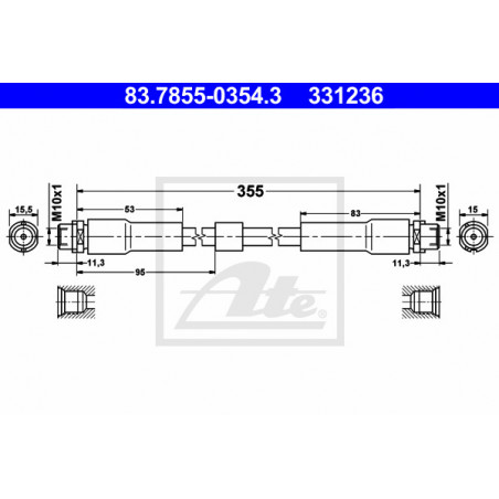 Flexible de frein ATE