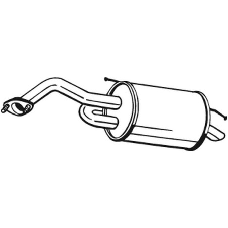 Silencieux arrière BOSAL