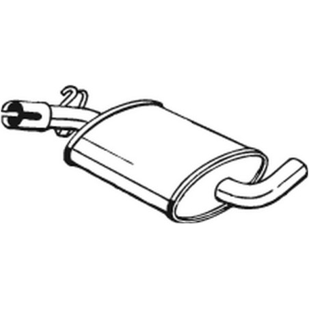 Silencieux intermédiaire BOSAL