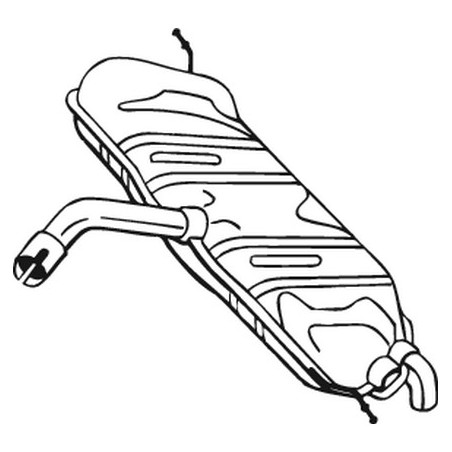 Silencieux arrière BOSAL