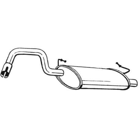 Silencieux arrière BOSAL