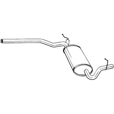 Silencieux intermédiaire BOSAL