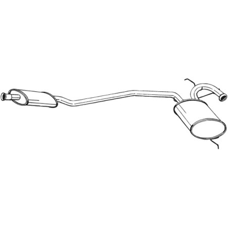 Silencieux intermédiaire BOSAL