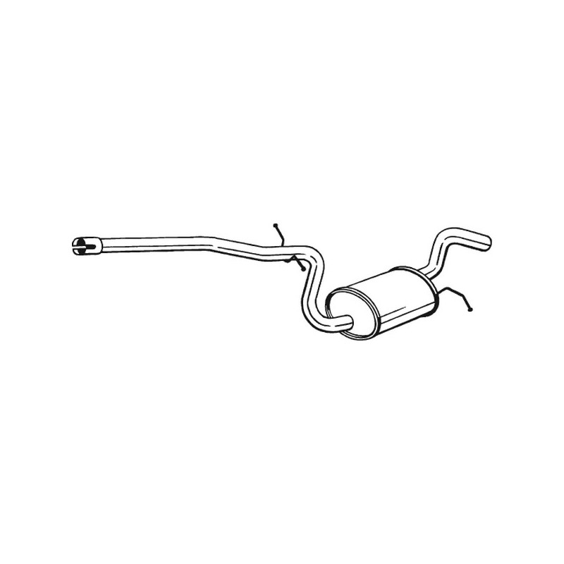 Silencieux intermédiaire BOSAL